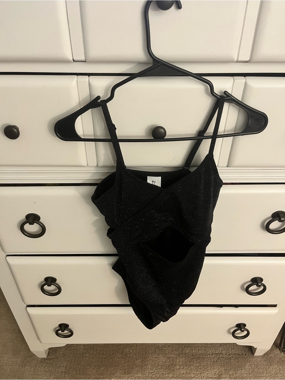 art class Black Glitter One-Piece
